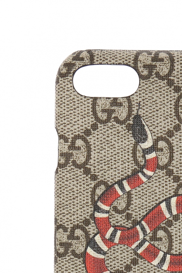 Brown iPhone 8 case with a snake motif Gucci - Vitkac Canada